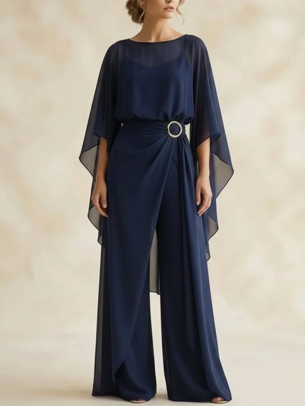 Chiffon Jumpsuit - MOB or MOG